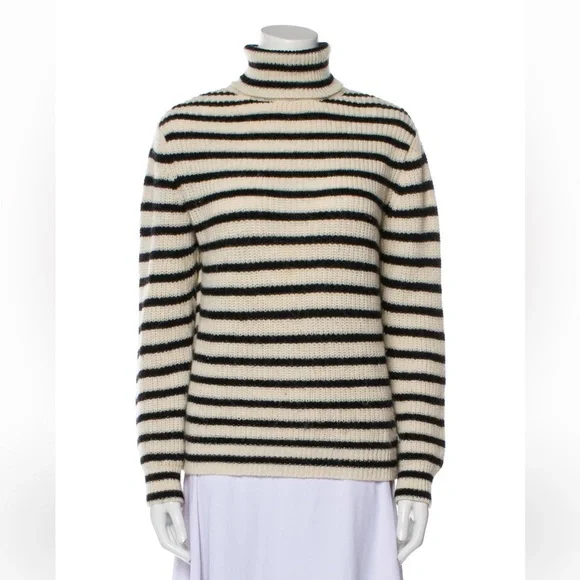 IRO Seely alpaca striped turtleneck sweater - Picture 3 of 5
